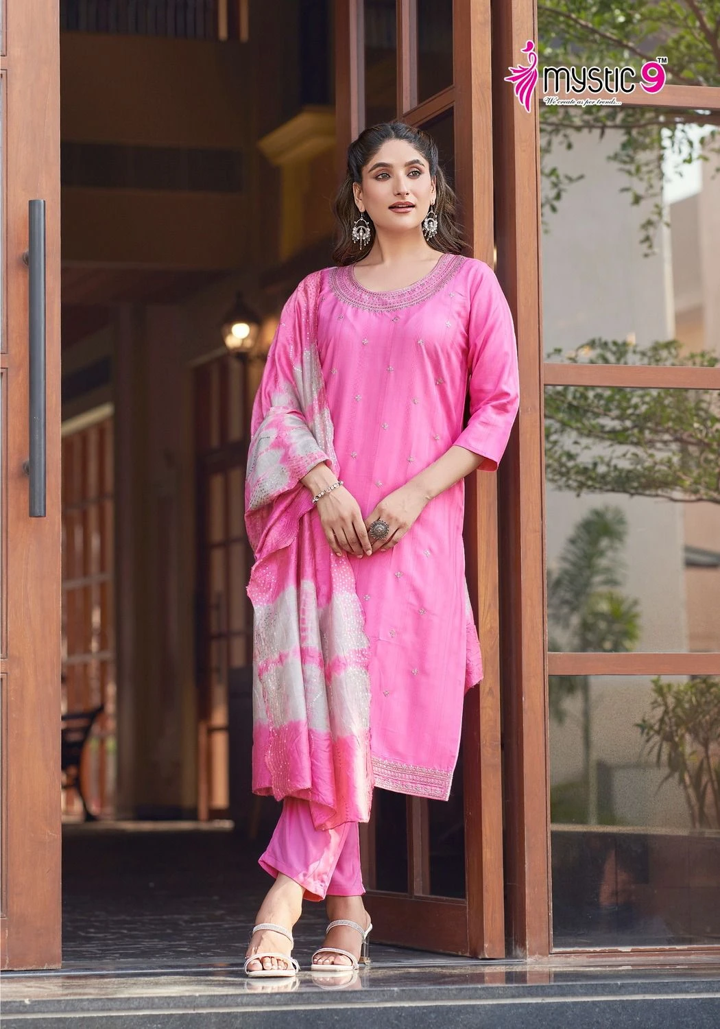 Mystic 9 Dolly Vol 1 Heavy Rayon Dobby Wholesale Readymade Salwar Suit Catalog — Wholesale Readymade Suit, MPA wholesale from Surat - Gallery Image 4